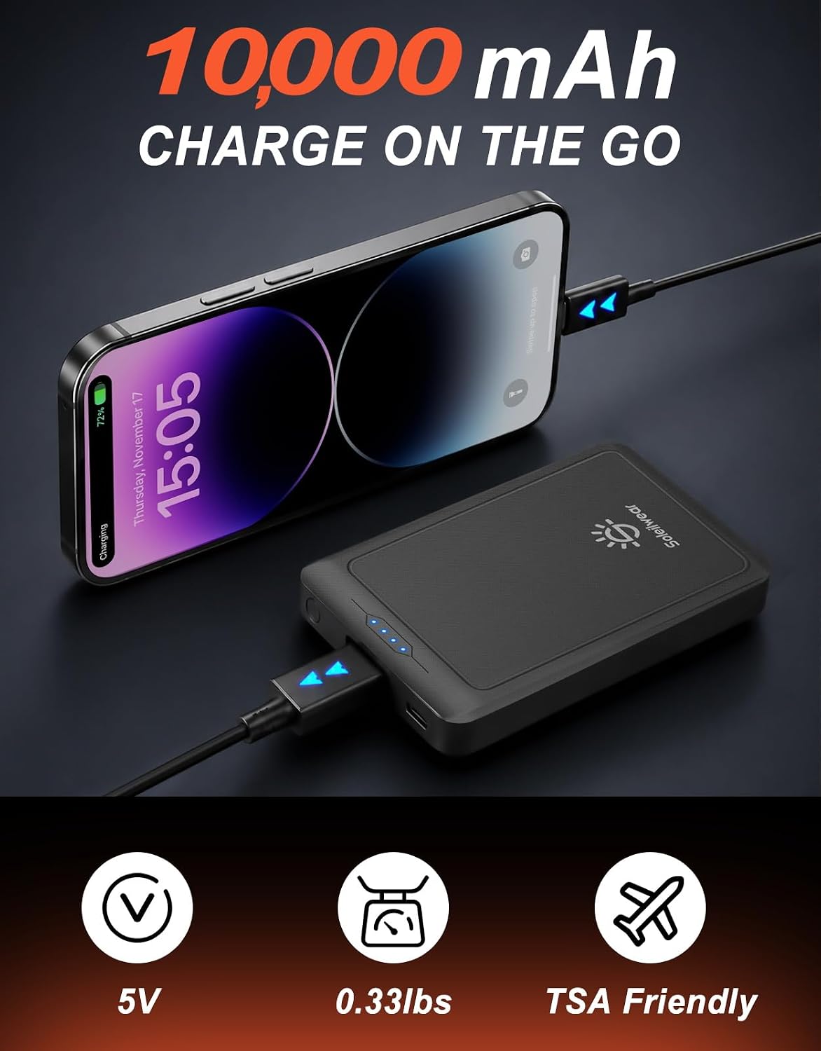 Soleilwear Power Bank for Heated Vest 10000mAh/5V - Image 4