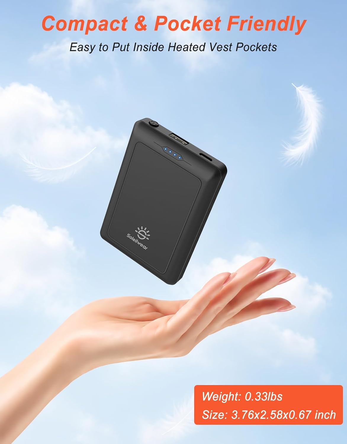 Soleilwear Power Bank for Heated Vest 10000mAh/5V - Image 6
