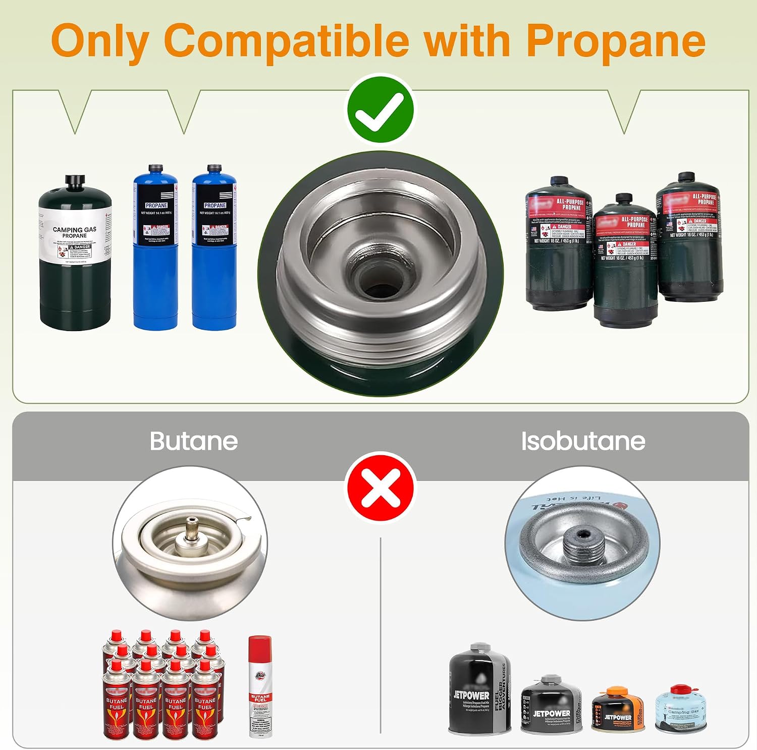 2 Burner Camping Stove with Windshield, 20000 BTU Propane Camp Stove, Portable Folding Gas Stove, Camping Essentials Gear Includes Frying Pan, Coffee Stand & Carry Bag, Green - Image 6